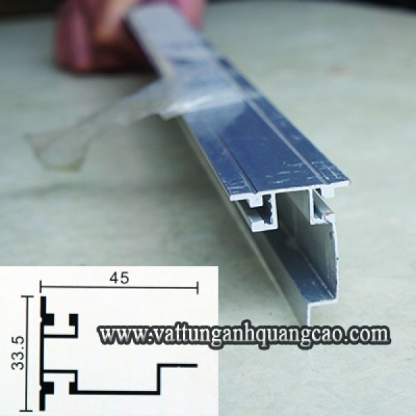 Nhôm hít 2 mặt bản 3.35cm NH2MĐ 0335