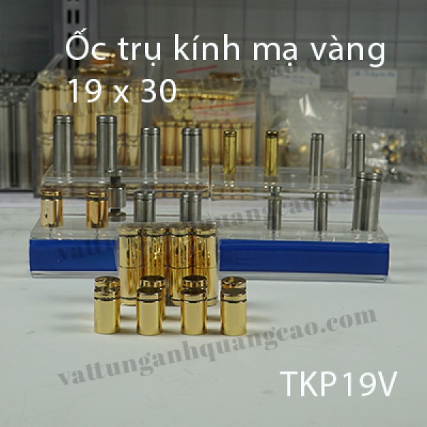 Ốc trụ kính mạ vàng